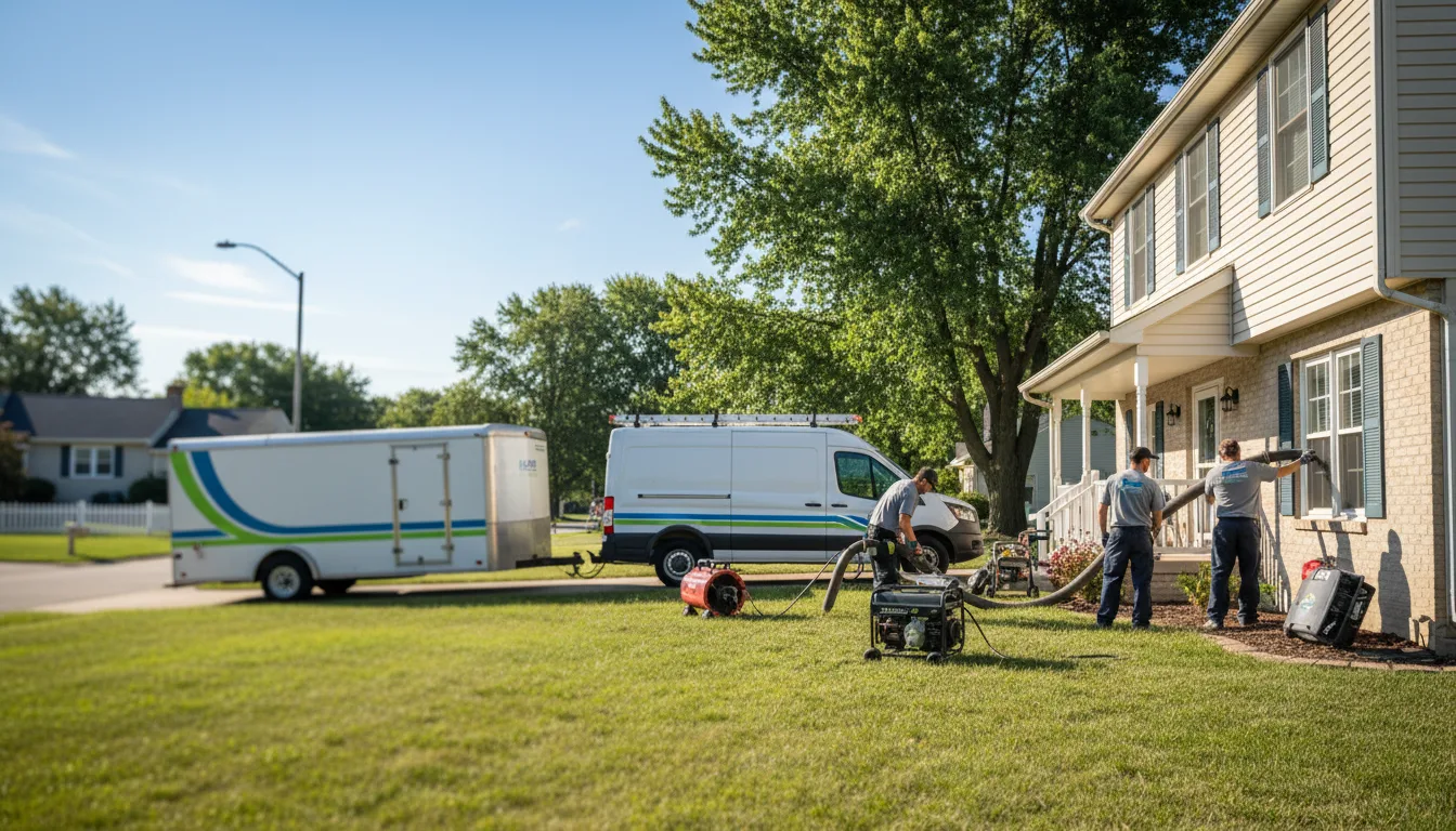 Flooded Basement Restoration And Cleanup With Repair in Harmon, IL near me